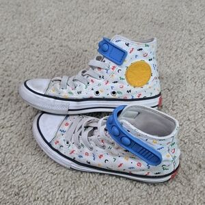 Boy's Converse Shoes Chuck Taylor All Star Pop It Bubble Strap Hi Top Size 13